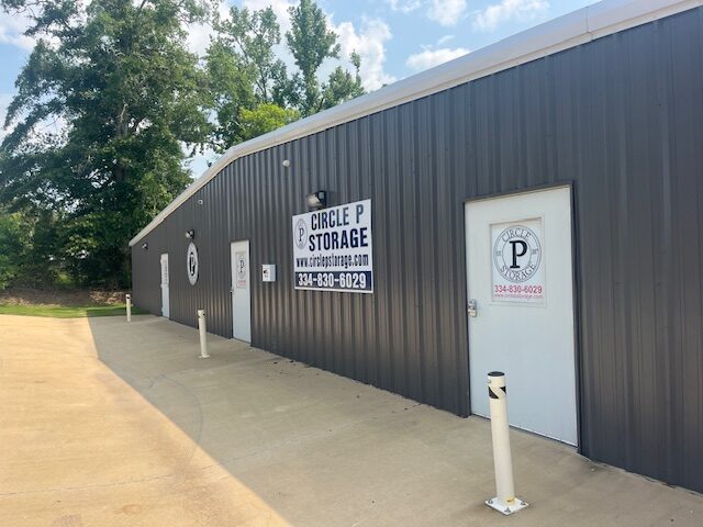 Circle P Storage facility with signage