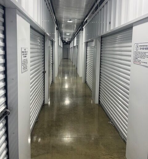 Climate-controlled storage interior
